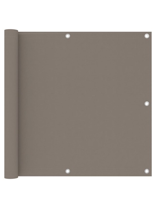 Balkónová zástěna taupe 90 x 500 cm oxfordská látka