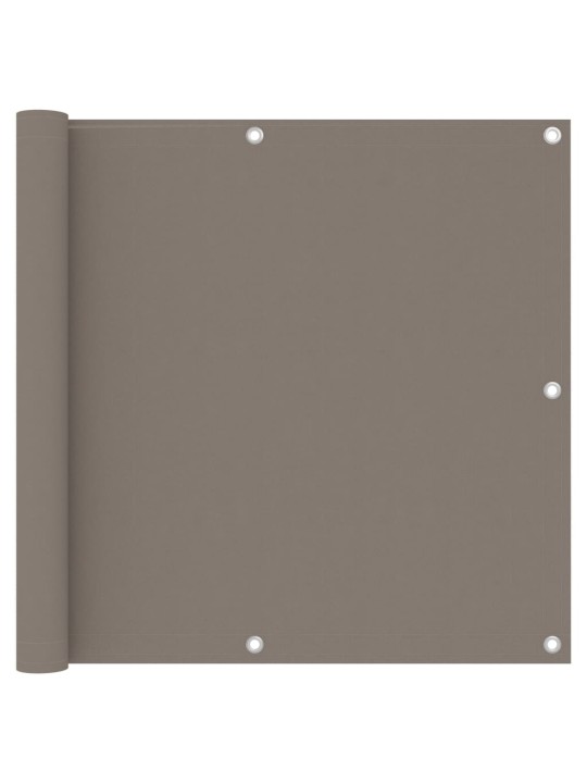 Balkónová zástěna taupe 90 x 600 cm oxfordská látka
