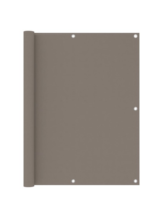 Balkónová zástěna taupe 120 x 400 cm oxfordská látka