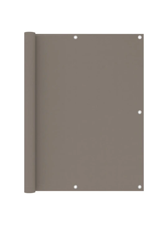 Balkónová zástěna taupe 120 x 400 cm oxfordská látka