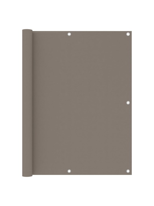 Balkónová zástěna taupe 120 x 500 cm oxfordská látka