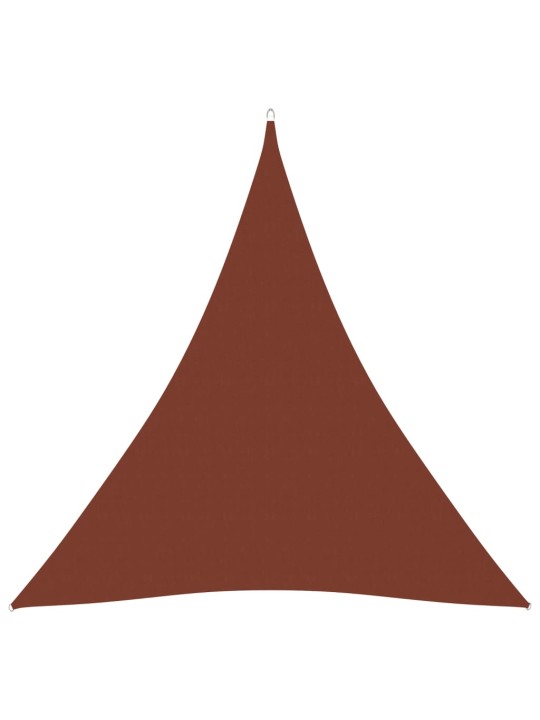 Stínící plachta oxfordská trojúhelníková 4,5x4,5x4,5 m cihlová