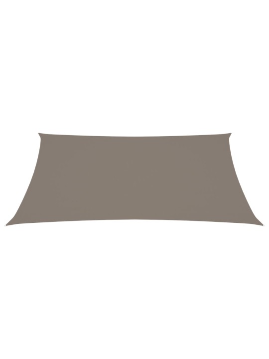 Stínící plachta oxfordská látka obdélníková 3,5 x 4,5 m taupe