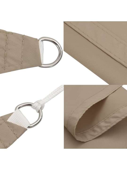 Stínící plachta oxfordská látka trojúhelník 4,5x4,5x4,5 m taupe