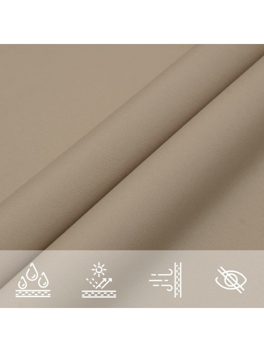 Stínící plachta oxfordská látka trojúhelník 4,5x4,5x4,5 m taupe