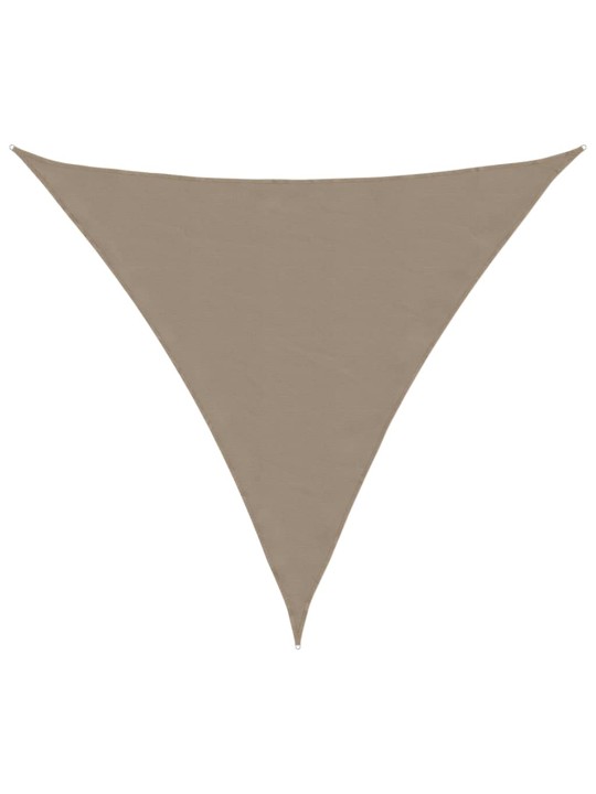 Stínící plachta oxfordská látka trojúhelníková 5x5x5 m taupe
