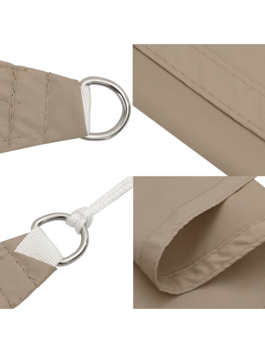 Stínící plachta oxfordská látka trojúhelníková 5x5x5 m taupe