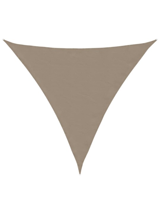 Stínící plachta oxfordská látka trojúhelníková 6x6x6 m taupe