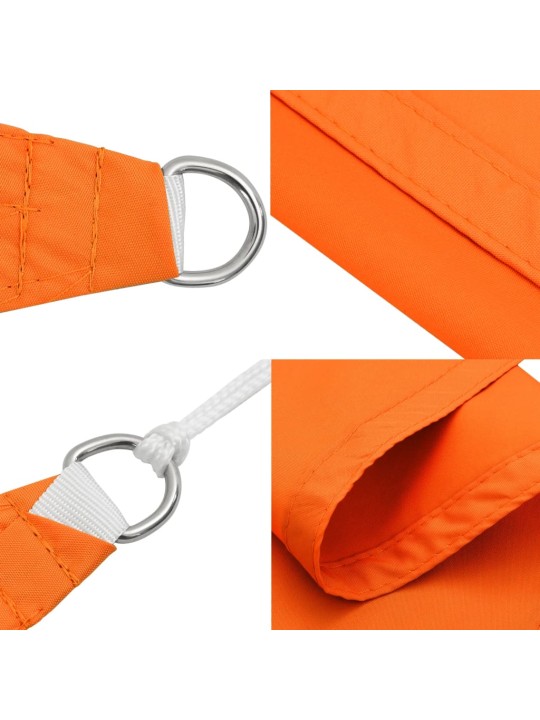 Stínicí plachta oxford trojúhelník 2,5 x 2,5 x 3,5 m oranžová