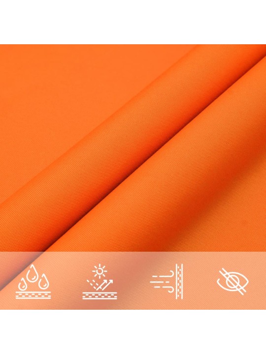 Stínicí plachta oxford trojúhelník 2,5 x 2,5 x 3,5 m oranžová
