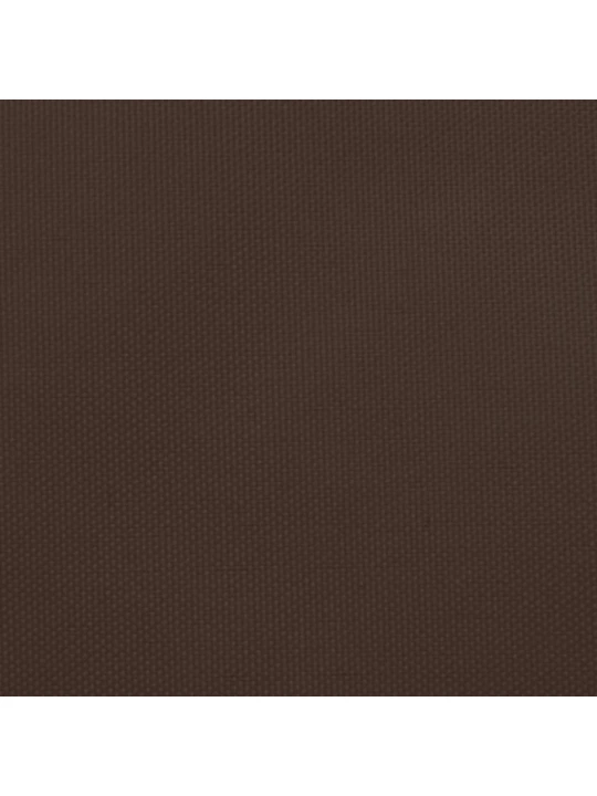 Stínící plachta oxfordská látka trojúhelníková 5x5x6 m hnědá
