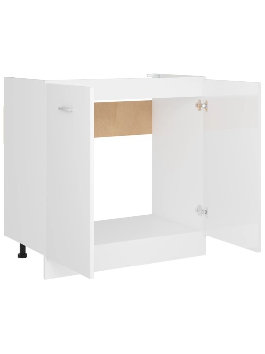 Skříňka pod dřez Lyon bílá lesklá 80x46x81,5cm kompozitní dřevo