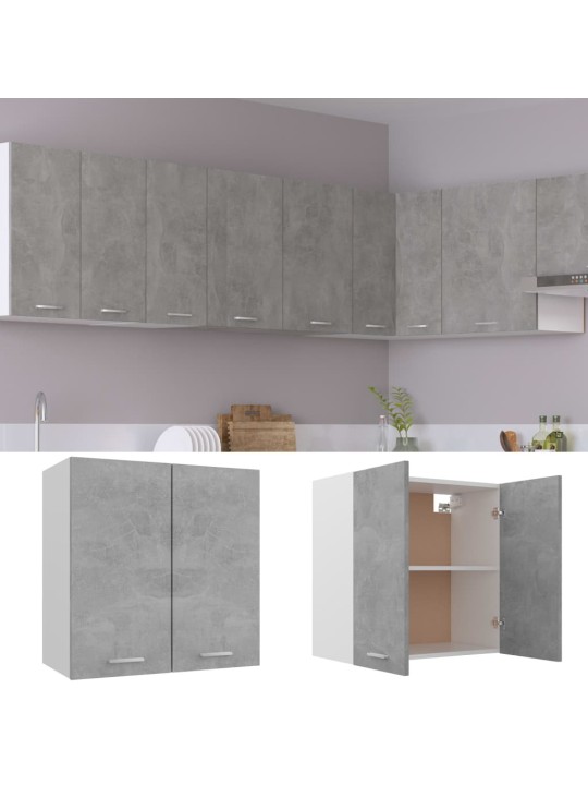 Horní skříňka Lyon betonově šedá 60x31x60 cm kompozitní dřevo