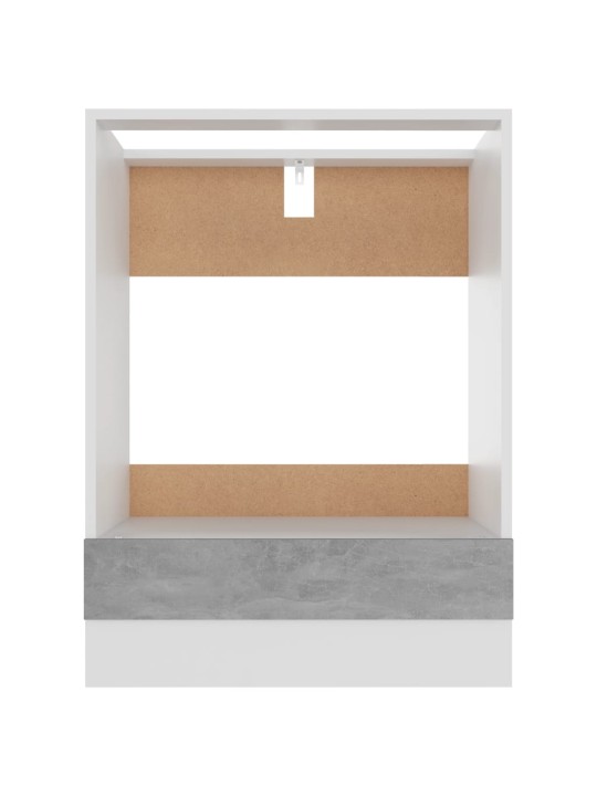 Skříňka na troubu Riga betonově šedá 60x46x81,5 cm kompozit