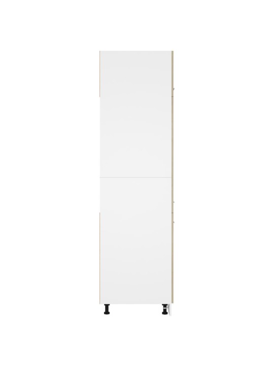 Skříň pro vestavnou lednici dub sonoma 60x57x207 cm kompozit