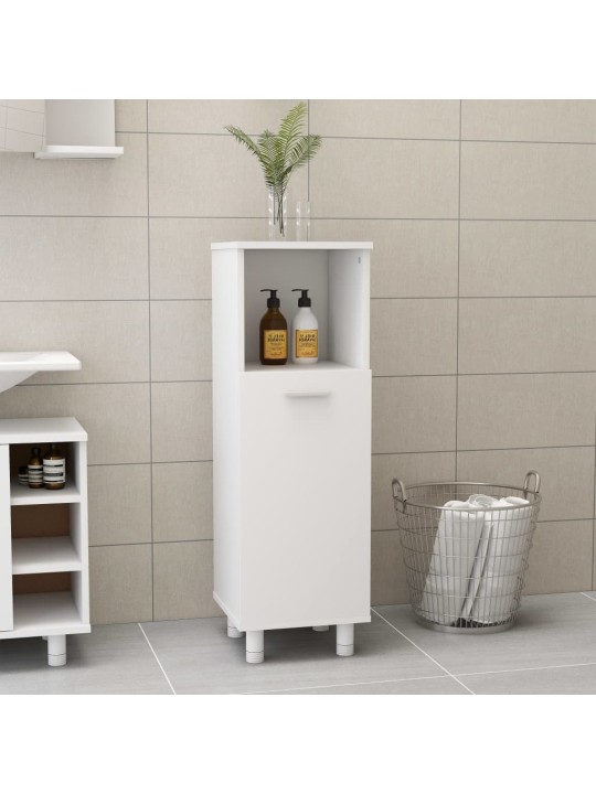 Koupelnová skříňka bílá 30 x 30 x 95 cm kompozitní dřevo
