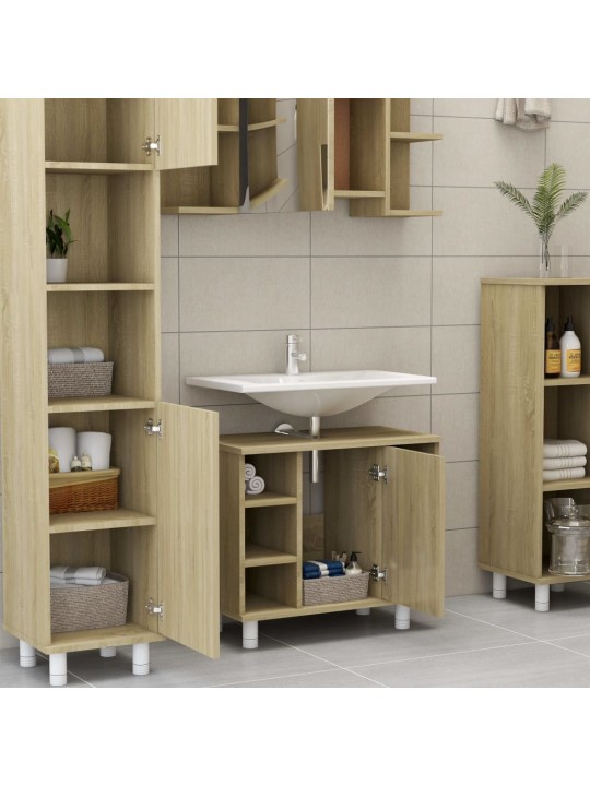 Koupelnová skříňka dub sonoma 60x32x53,5 cm kompozitní dřevo