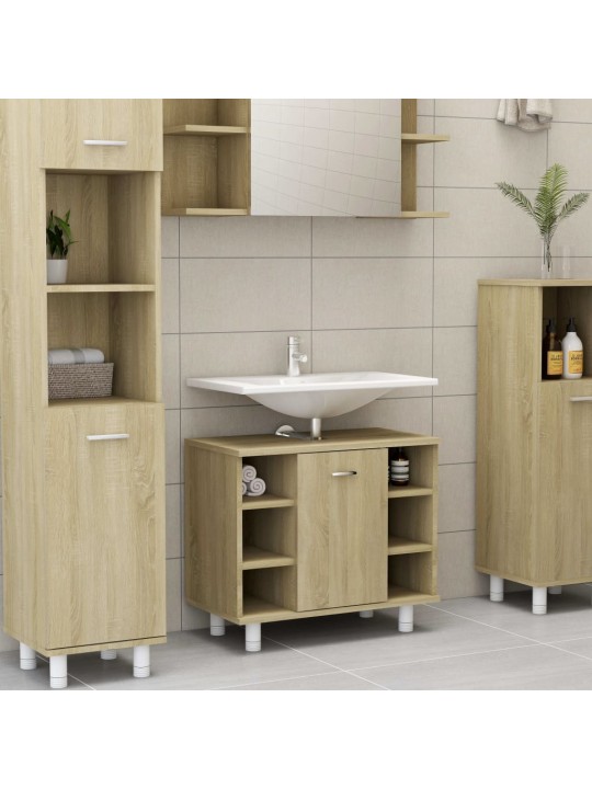 Koupelnová skříňka dub sonoma 60x32x53,5 cm kompozitní dřevo