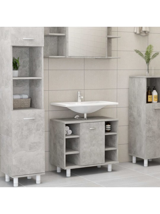 Koupelnová skříňka betonově šedá 60x32x53,5 cm kompozitní dřevo