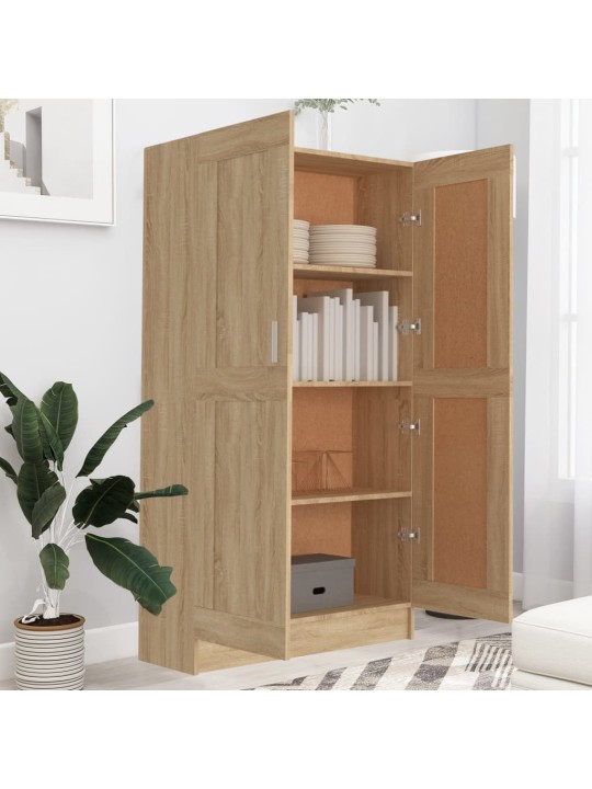 Knihovna dub sonoma 82,5 x 30,5 x 150 cm kompozitní dřevo