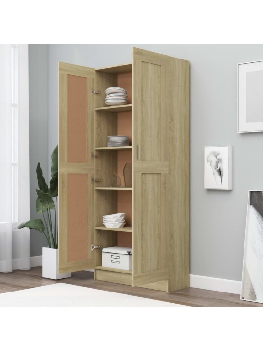 Knihovna dub sonoma 82,5 x 30,5 x 185,5 cm kompozitní dřevo