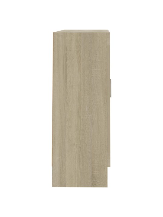 Prosklená skříň dub sonoma 82,5 x 30,5 x 80 cm kompozitní dřevo