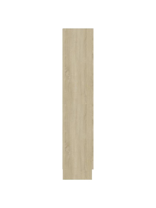Prosklená skříň dub sonoma 82,5x30,5x150 cm kompozitní dřevo