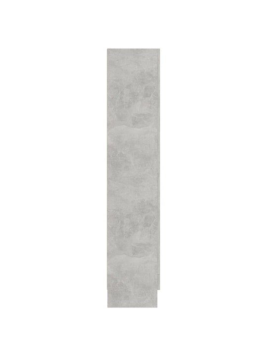 Prosklená skříň betonová šedá 82,5x30,5x150 cm kompozitní dřevo