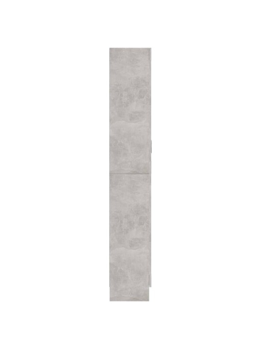 Prosklená skříň betonově šedá 82,5 x 30,5 x 185,5 cm kompozit