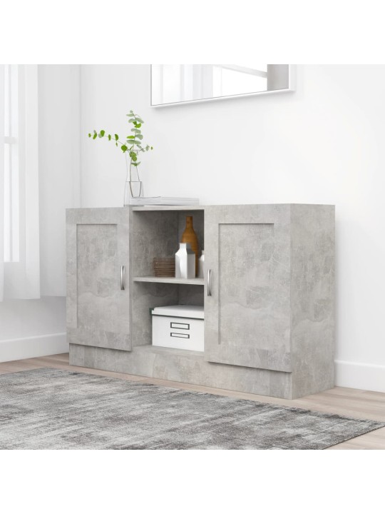 Příborník betonově šedý 120 x 30,5 x 70 cm kompozitní dřevo