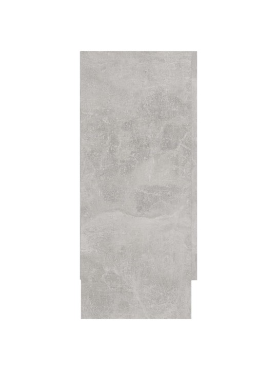 Prosklená skříň betonová šedá 120x30,5x70 cm kompozitní dřevo