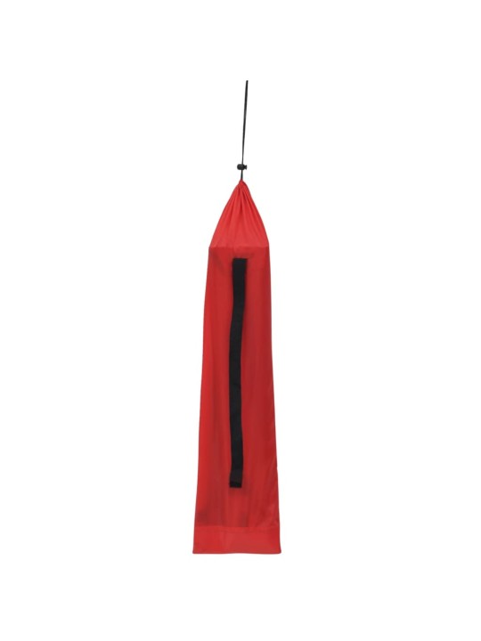 Kempingová postel 180 x 60 x 19 cm oxfordská látka ocel červená