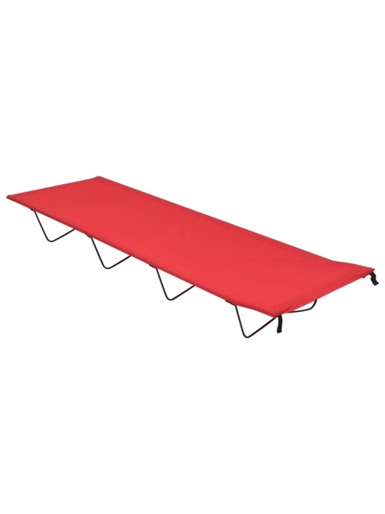 Kempingové postele 2ks 180x60x19cm oxfordská látka ocel červené