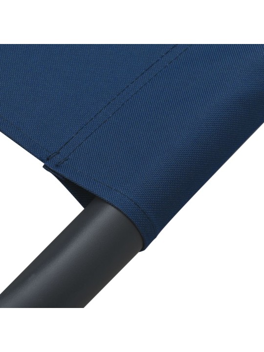 Zahradní lehátko textil modré