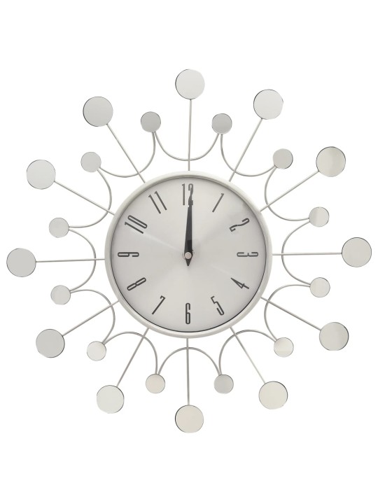 325165 Wall Clock Silver 40 cm Metal