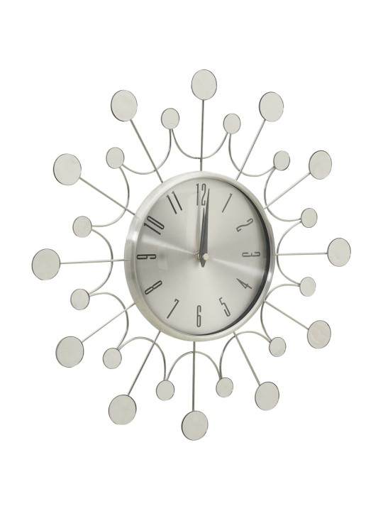 325165 Wall Clock Silver 40 cm Metal