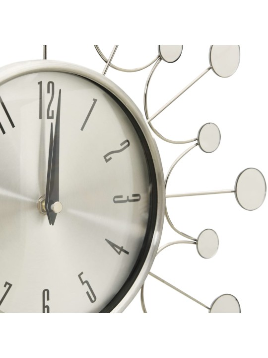 325165 Wall Clock Silver 40 cm Metal