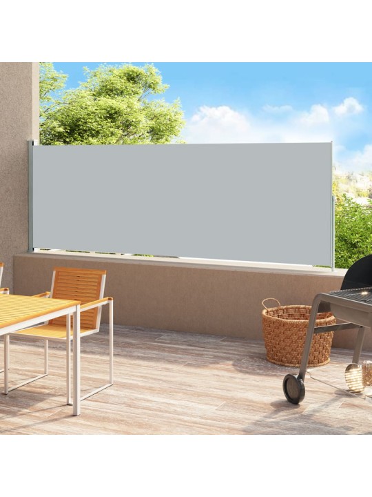 Zatahovací boční markýza 180 x 500 cm šedá
