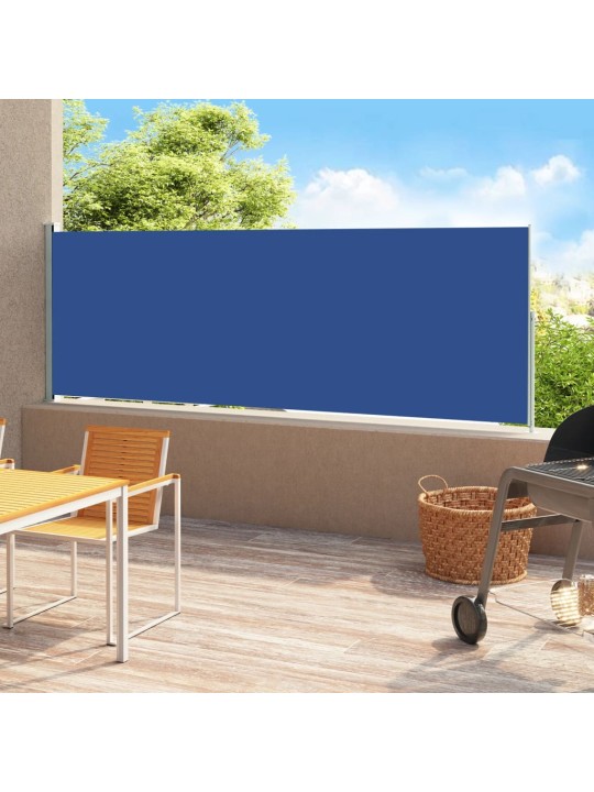 Zatahovací boční markýza 180 x 500 cm modrá