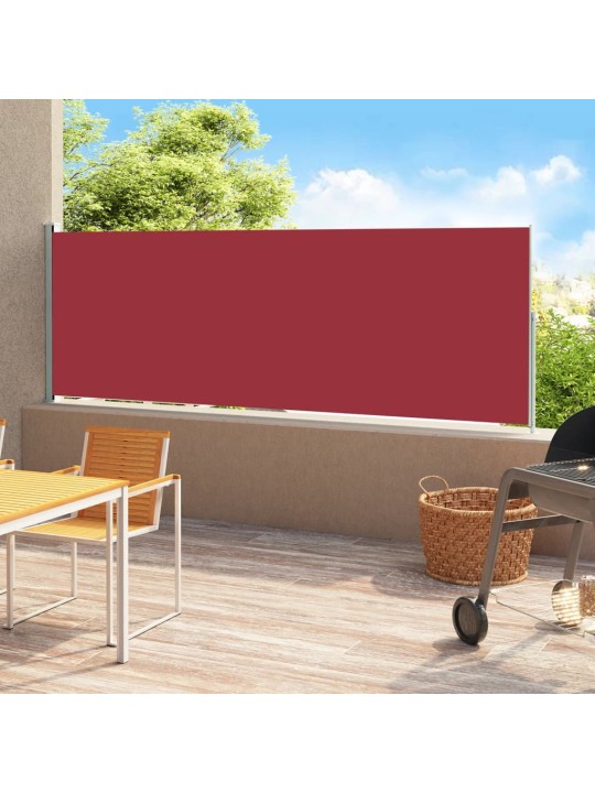 Zatahovací boční markýza 180 x 500 cm červená