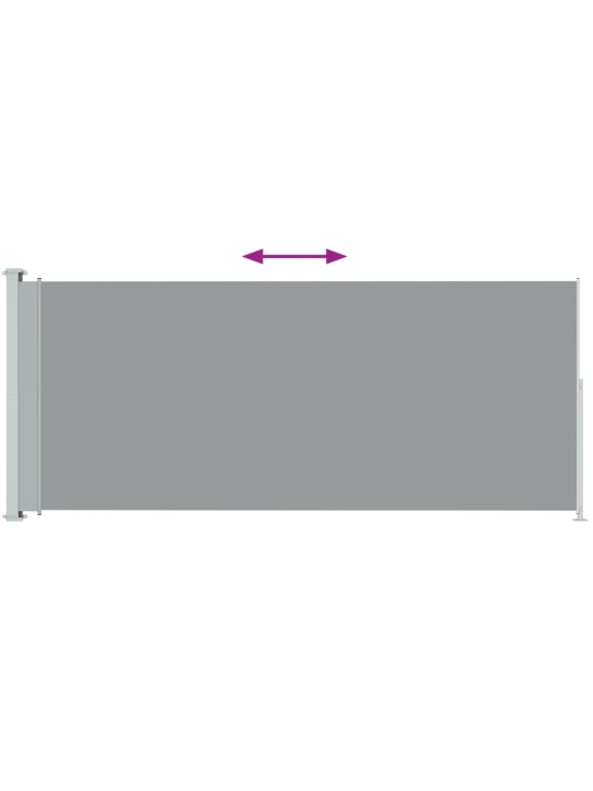 Zatahovací boční markýza 200 x 500 cm šedá