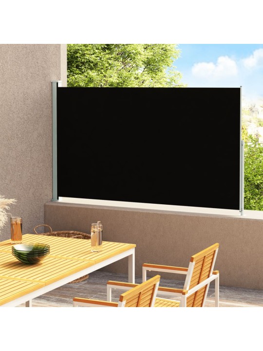 Zatahovací boční markýza 220 x 300 cm černá