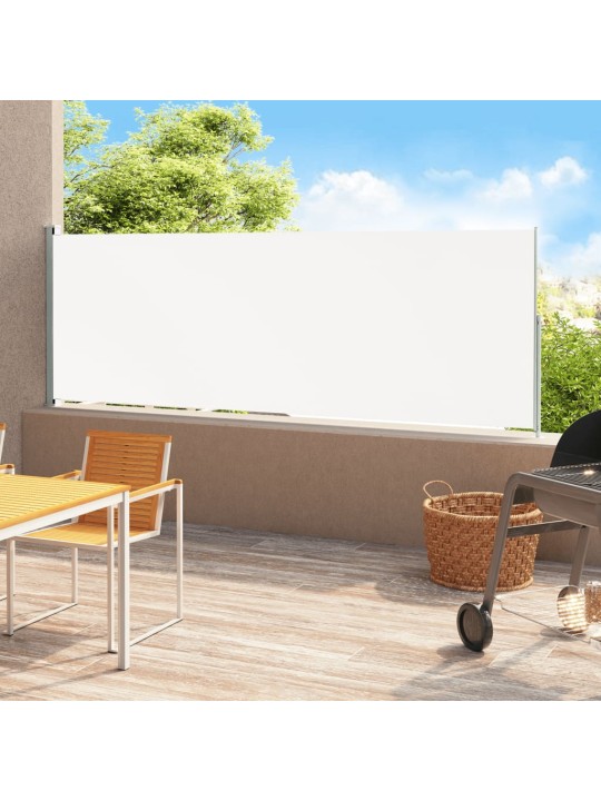 Zatahovací boční markýza 220 x 500 cm krémová