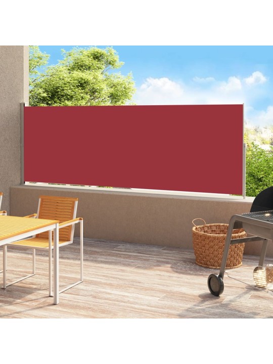 Zatahovací boční markýza 220 x 500 cm červená