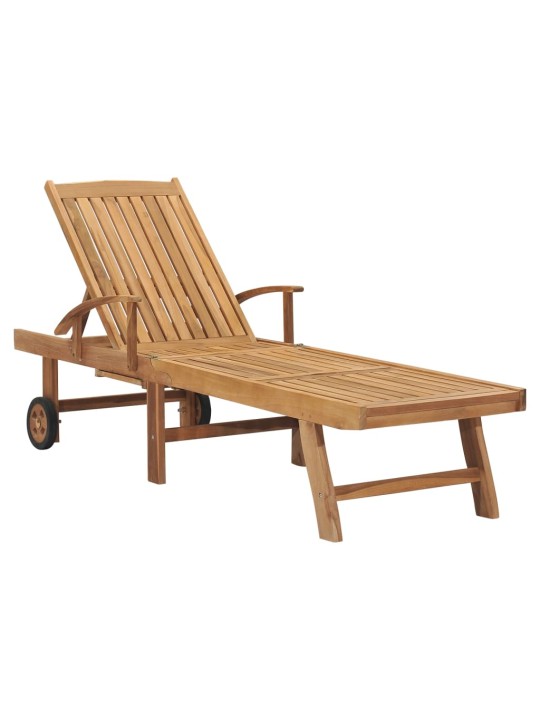 Zahradní lehátko masivní teak