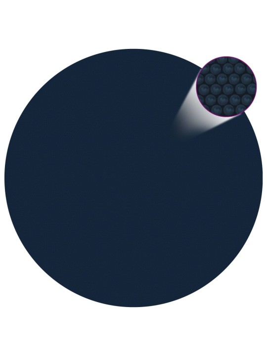 Plovoucí PE solární plachta na bazén 417 cm černo-modrá