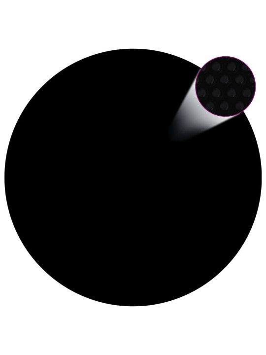 Plovoucí PE solární plachta na bazén 417 cm černo-modrá