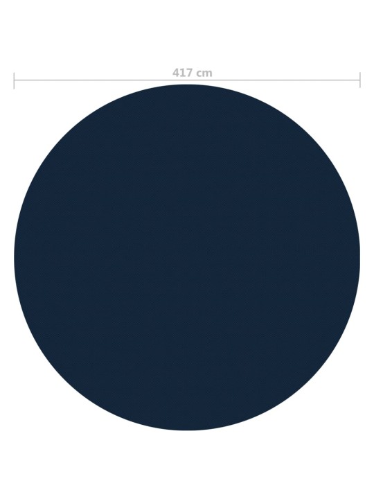 Plovoucí PE solární plachta na bazén 417 cm černo-modrá