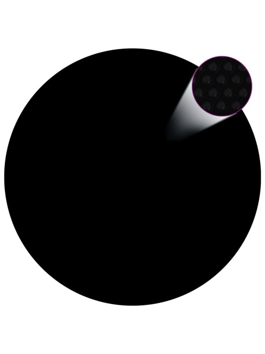 Plovoucí PE solární plachta na bazén 527 cm černo-modrá
