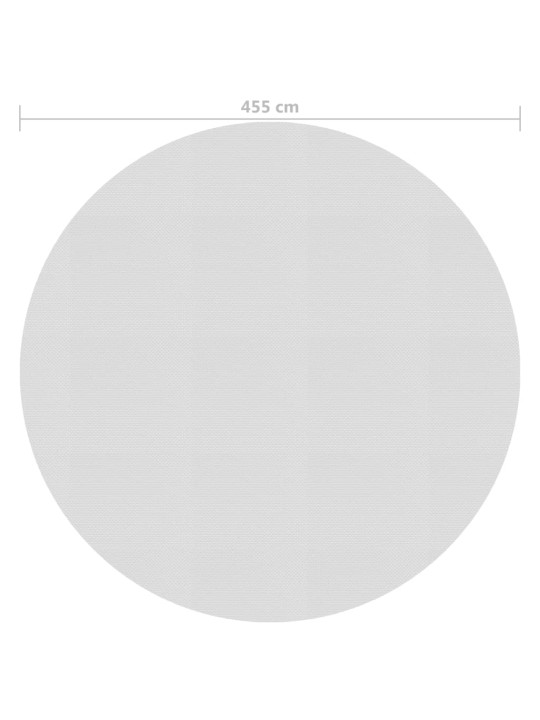 Plovoucí PE solární plachta 455 cm šedá